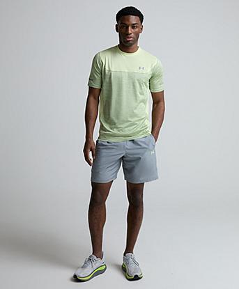 Under Armour Tech Utility Woven Short in Steel / Fade Green