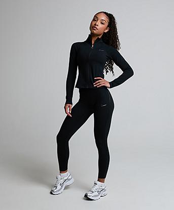 Nike Womens Gym Life Dri-FIT Full Zip Jacket in Black