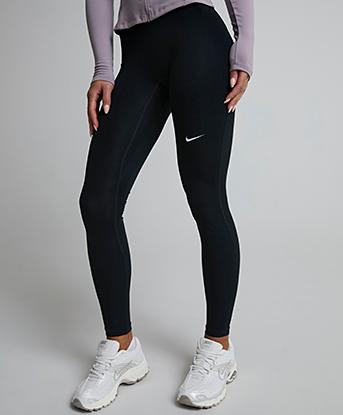 Nike Womens Pro Dri-FIT 365 Mid-Rise Legging in Black / White