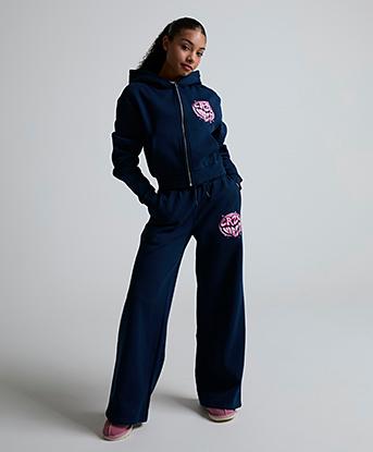 Lorenzo Womens Nova Hoodie in Ebony Blue