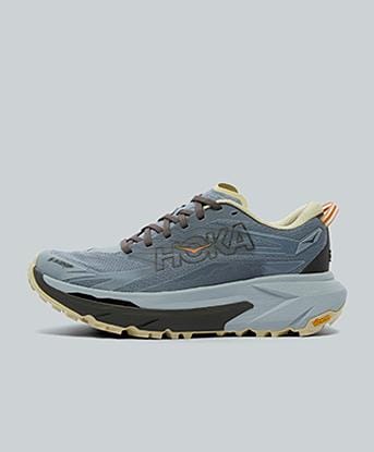 Hoka Mafate 5 Trainer in Mineral Blue / Washed Blue / Black