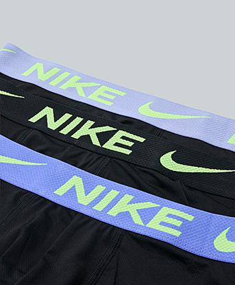 Nike 3 Pack Elite Micro Boxer Brief in Black / Light Thistle / Sapphire / Anthracite