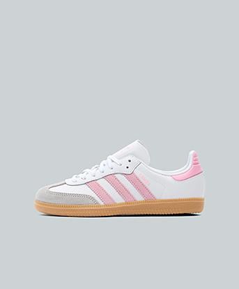 adidas Originals Infant Samba OG Trainer in Footwear White / Light Pink / Gum 3