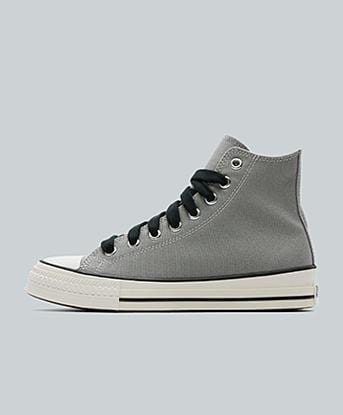 Converse Chuck Taylor Throwback Hi Trainer in Classic Grey / Vintage White / Black
