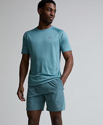 Trailberg Cloud Short in Frosted Denim / Polar Breeze