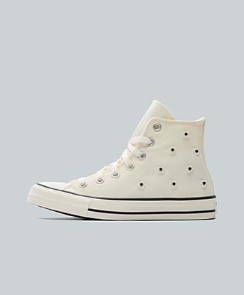 Converse Womens Chuck Taylor All Star Hi Trainer in Black / Egret / Bead