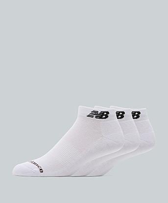 New Balance Everyday No Show 3 Pack Sock in White