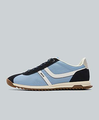 BOSS Zayn Low Trainer in Open Blue