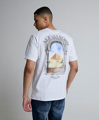 Alessandro Zavetti Gustolo T-Shirt in Optic White
