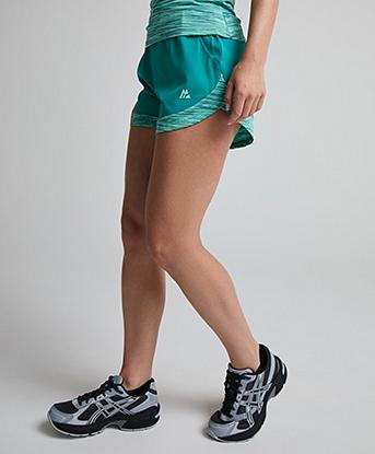 Montirex Womens Trail 2.0 Short in Peacock / Teal Mist / Eucalyptus