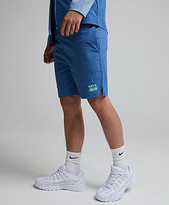 Montirex Junior MTX Run Short in Charcoal Blue
