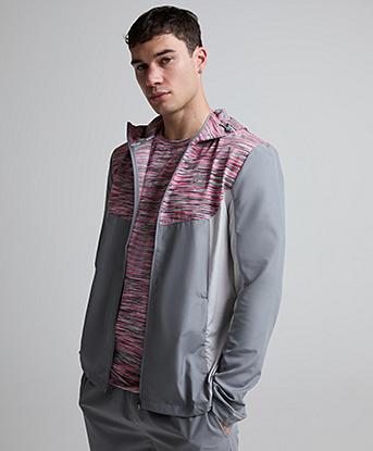 Montirex Trail 3.0 Windbreaker Jacket in Platinum Grey / Light Smoke Grey / Montipora