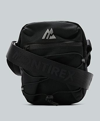 Montirex Ridge Crossbody Bag in Black / Black