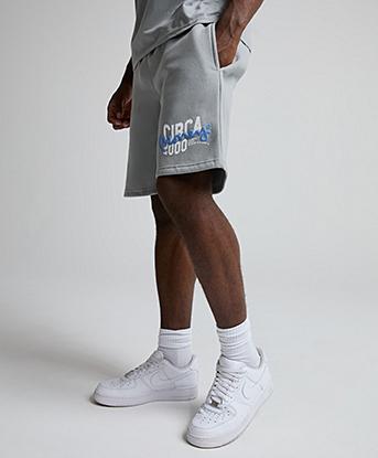 Money Clothing Wave Short in Grey