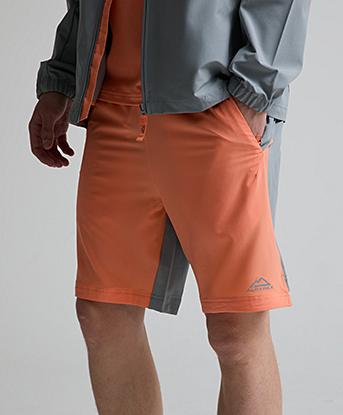 Alpyrex Junior Ontera Running Short in Civic Grey / Sun Fruit