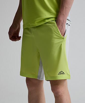 Alpyrex Junior Ontera Running Short in Misted Pearl / Zesty Leaf