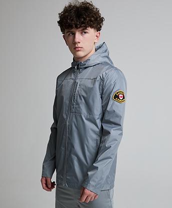 Zavetti Canada Junior Fallonino Windbreaker in Civic Grey