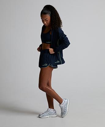 Monterrain Womens Align 2 in 1 Short in Midship Midnight / Spring Veil