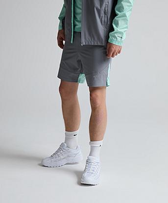 Monterrain Junior Bolt Space Dye Short in Midnight Echo / Steam Green