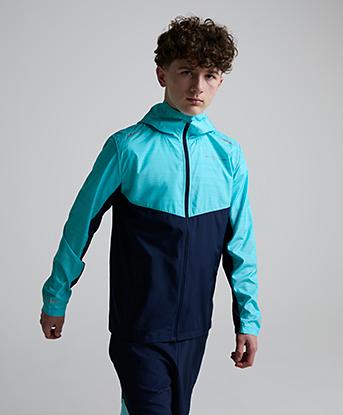 Monterrain Junior Bolt 2.0 Space Dye Windbreaker in Velvet Dusk / Gleaming Blue