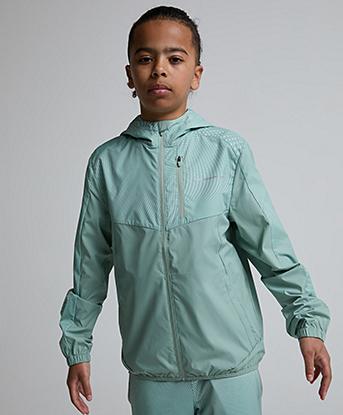 Monterrain Junior Fortitude Windbreaker in Glacial Mint