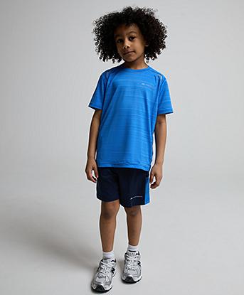 Monterrain Nursery Stellar Space Dye Short and T-Shirt Set in Velvet Dusk / Manor Blue