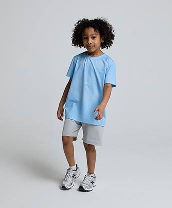 Monterrain Nursery Fortitude T-Shirt and Short Set in Skybound Blue / Salted Fog