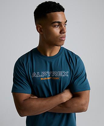 Alpyrex Carabiner Graphic T-Shirt in Nebula Bloom