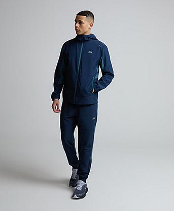 Alpyrex Delta 2.0 Full Zip Hoodie in Naval Ink / Nebula Boom
