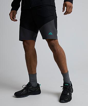 Alpyrex Astra Woven Short in Black / Urban Charcoal