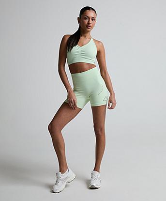 Monterrain Womens Suntra Seamless Short in Spring Veil