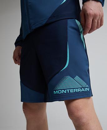 Monterrain Junior Muse Woven Short in Cerulean Crest / Velvet Dust / Gleaming Blue