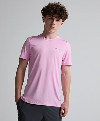 Monterrain Junior Bolt 2.0 Space Dye T-Shirt in Sweet Pink