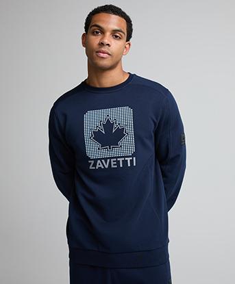 Zavetti Canada Alvo Sweatshirt in Midship Midnight