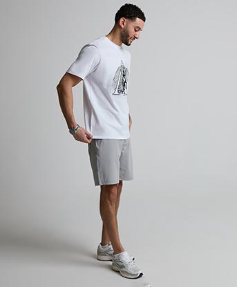 Alessandro Zavetti Ultizzi Woven Shorts in Cloud Mirage