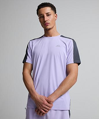 Alpyrex Ontera T-Shirt in Urban Charcoal / Twilight Bloom