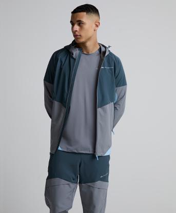 Monterrain Vault Woven Hoodie in Midnight Echo / Twilight Graphite / Skybound Blue