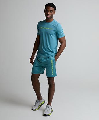 Monterrain Expedite Poly Short in Coastal Calm