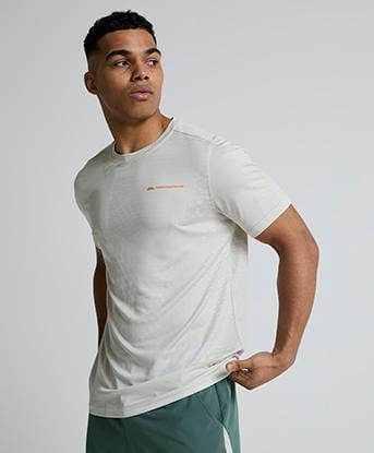 Monterrain Divide Jacquard T-Shirt in Frosted Aspen
