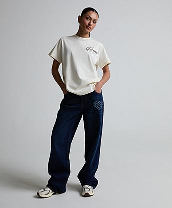 Forena Womens Lyra Adjustable Denim Jean in Indigo