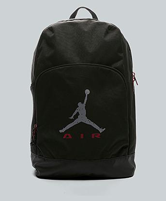 Jordan Junior Air Raid Backpack and Pencil Case in Black / Cement Grey