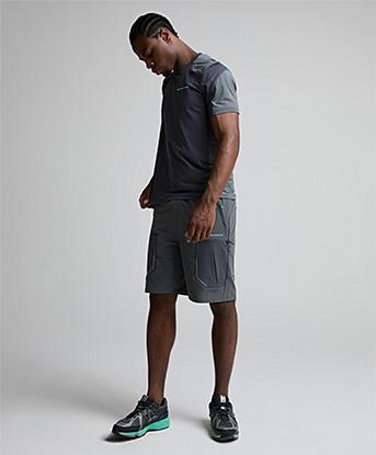 Monterrain Orbit T-Shirt in Forged Steel / Urban Charcoal / Gleaming Blue