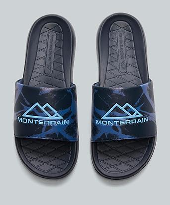 Monterrain Apex Slide in Black Iris / Transcend / Airy Blue