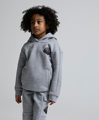 Zavetti Canada Nursery Botticini Compatto Overhead Hooded Suit in Grey Marl