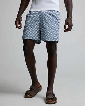 Celebre Monogram Swimshort in Thistle Fog / Pewter Shadow