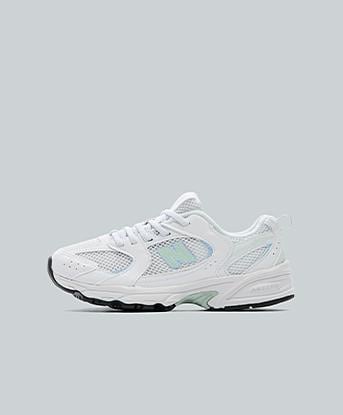 New Balance Infant 530 Trainer in White / Cosmic Jade