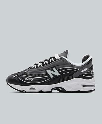 New Balance 1000 Trainer in Black / Grey / White