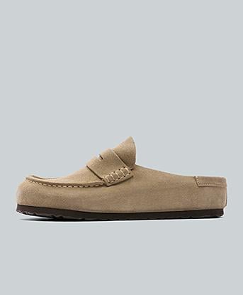 Birkenstock Naples Wrapped Shoe in Taupe