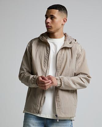 Authorized Studio Textured Windbreaker in Cafe Mocha