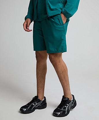 Under Armour UA Tech Woven Wordmark Short in Rack Green